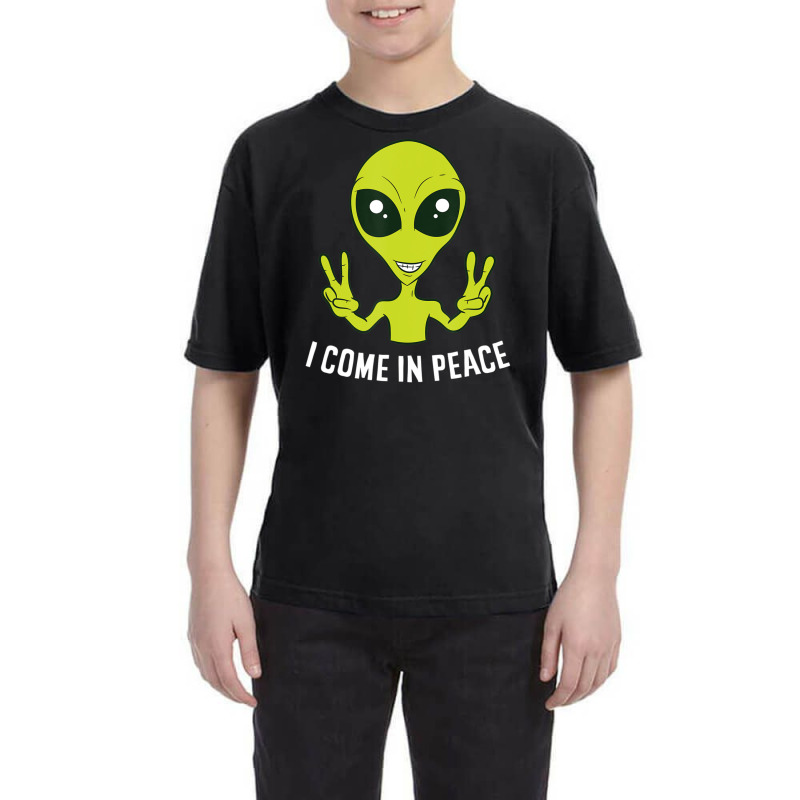 Cute Alien I Come In Peace Space Rave Edm Music Alien Youth Tee by hoangan | Artistshot