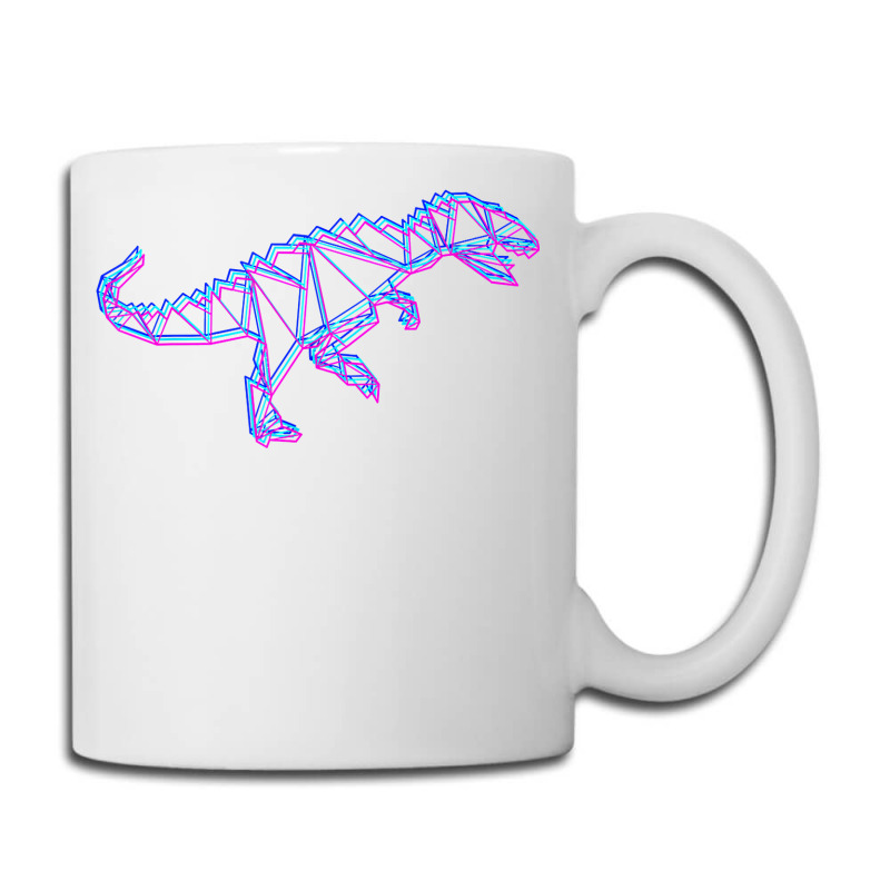 Allosaurus Dinosaur Colorful Vaporwave Polygon Geometry T Shirt Coffee Mug | Artistshot