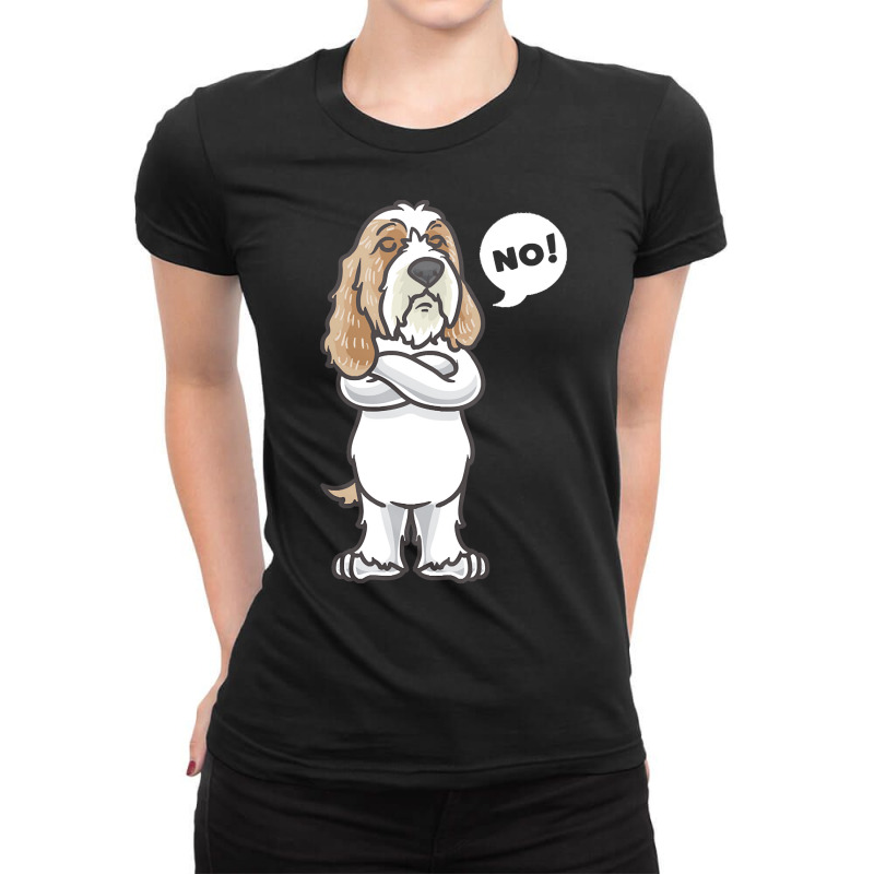 Petit Basset Griffon Venden T  Shirt Stubborn Petit Basset Griffon Ven Ladies Fitted T-Shirt by rgibson131 | Artistshot