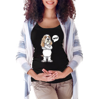 Petit Basset Griffon Venden T  Shirt Stubborn Petit Basset Griffon Ven Maternity Scoop Neck T-shirt | Artistshot