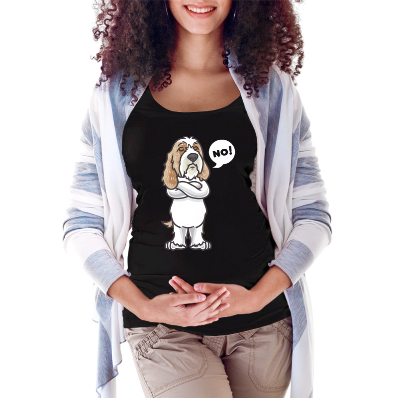 Petit Basset Griffon Venden T  Shirt Stubborn Petit Basset Griffon Ven Maternity Scoop Neck T-shirt by rgibson131 | Artistshot