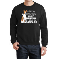 Forest Engineering Graduate Forest Engineering And Basenjis Crewneck Sweatshirt | Artistshot