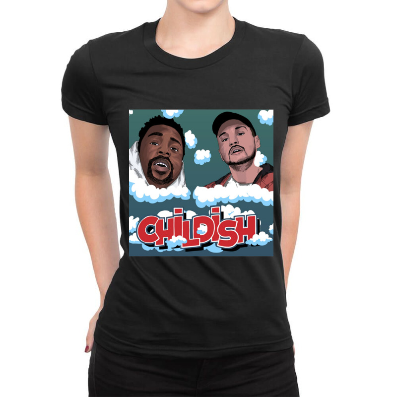 Childish Tgfbro Ladies Fitted T-Shirt by cm-arts | Artistshot