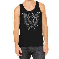 Vampire Bat And Moon With Stars At Night Goth Tank Top Tank Top | Artistshot