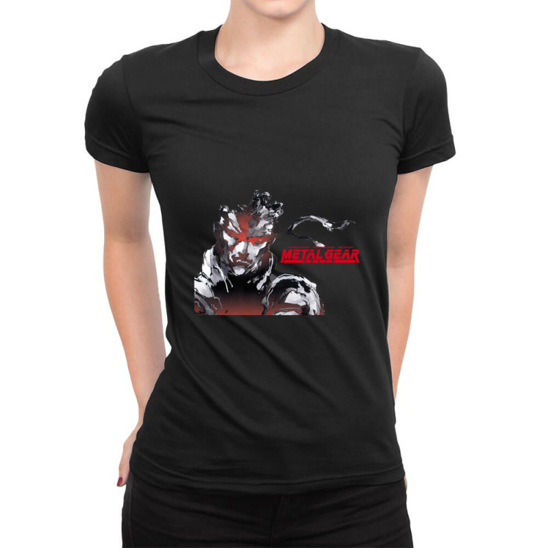 Metal Gear Solid Warrior Ladies Fitted T-Shirt by cm-arts | Artistshot