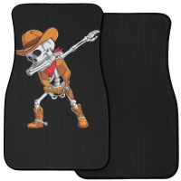 Dabbing Skeleton Cowboy Halloween Costume Kids Boys Men Dab Front Car Mat | Artistshot