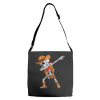 Dabbing Skeleton Cowboy Halloween Costume Kids Boys Men Dab Adjustable Strap Totes | Artistshot