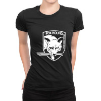 Metal Gear Solid White Ladies Fitted T-shirt | Artistshot