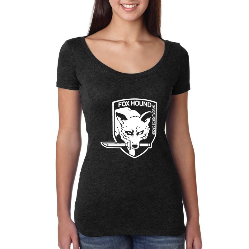 Metal Gear Solid White Women's Triblend Scoop T-shirt by cm-arts | Artistshot