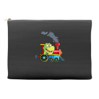 Funny Dinosaur Riding A Train Tyrannosaurus Dino Boys Girls Accessory Pouches | Artistshot