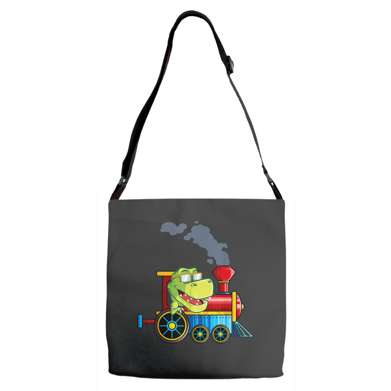 Funny Dinosaur Riding A Train Tyrannosaurus Dino Boys Girls Adjustable Strap Totes | Artistshot