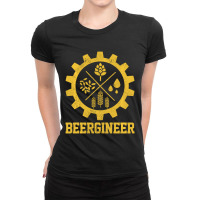 Beergineer Homebrew Home Brewing Craft Beer Brewer Gift Ladies Fitted T-shirt | Artistshot