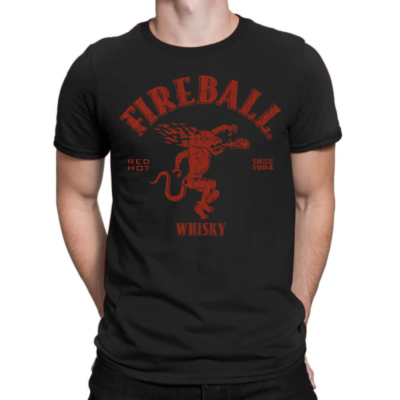 Vintage- Fireball Wisky Since 1984 Red T-shirt | Artistshot