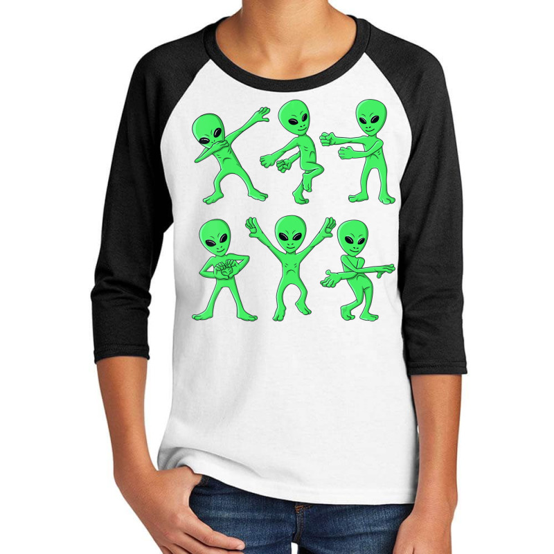 Dancing Aliens Dance Challenge Boys Girls Kids Halloween Youth 3/4 Sleeve by shirondataylornmc | Artistshot