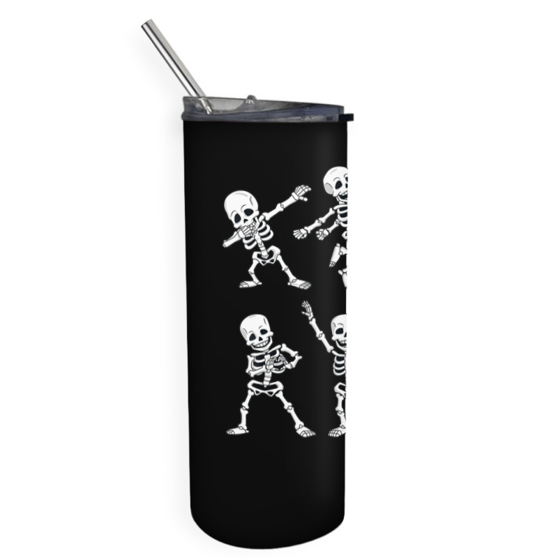 Dancing Skeletons Dance Challenge Boys Girl Kids Halloween Skinny Tumbler | Artistshot