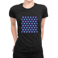 Classic Video Game Aliens Pattern 1 Ladies Fitted T-shirt | Artistshot