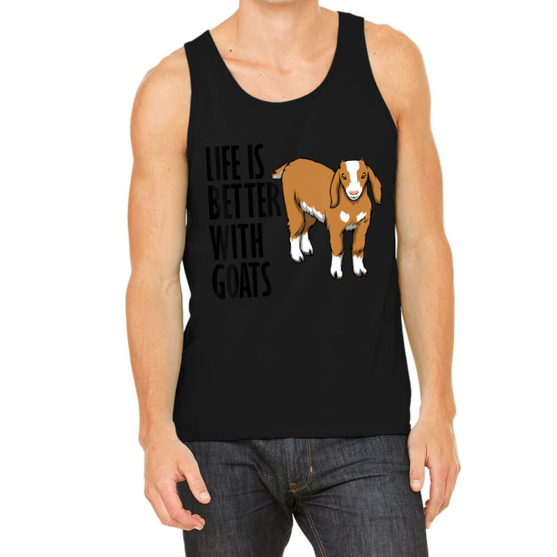 Ironic Farm Animal Life With Goats Tank Top by cm-arts | Artistshot