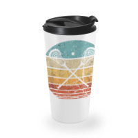 Lacrosse Vintage Retro Lacrosse Stick Sun Gift Travel Mug | Artistshot