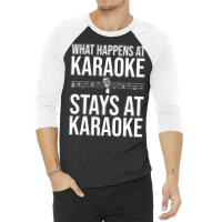 Karaoke Designs Women Singers Music Lovers 3/4 Sleeve Shirt | Artistshot