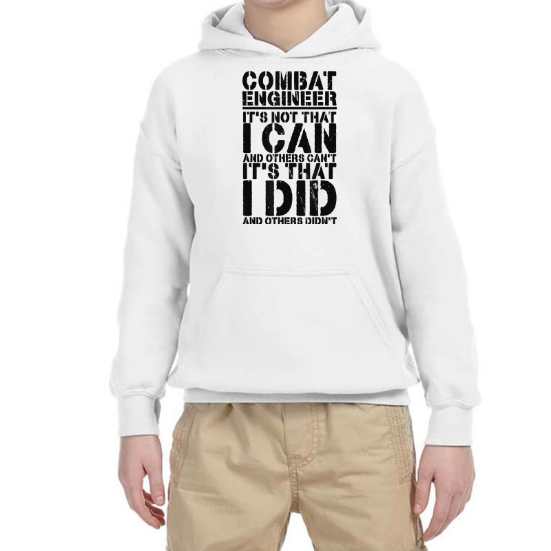 Combat Engineer Appreciation Combat Engineering T Shirt Youth Hoodie by cluniepfa | Artistshot