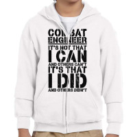 Combat Engineer Appreciation Combat Engineering T Shirt Youth Zipper Hoodie | Artistshot