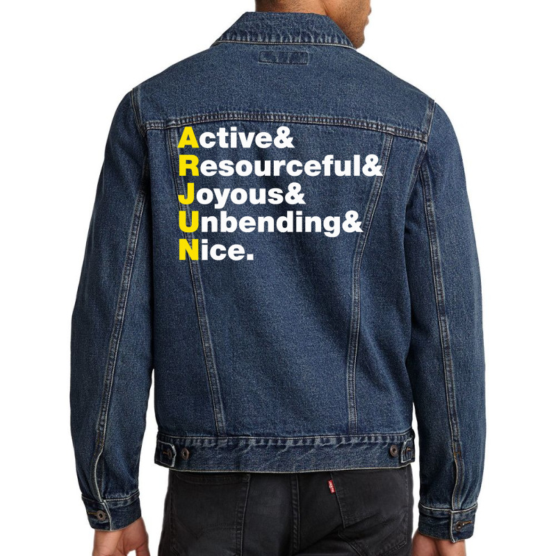 Arjun Name Gift  Personalized Arjun Men Denim Jacket | Artistshot