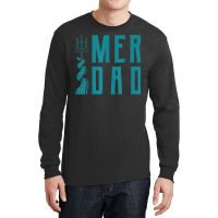 Mens Merdad Trident Mermaid Dad Long Sleeve Shirts | Artistshot