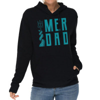 Mens Merdad Trident Mermaid Dad Lightweight Hoodie | Artistshot