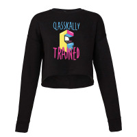 Classically Trained Arcade Game Video Game Gifts Cropped Sweater | Artistshot