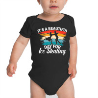 Beautiful Day For Ice Skating Funny Pair Skating Ice Dancing T Shirt Baby Bodysuit | Artistshot