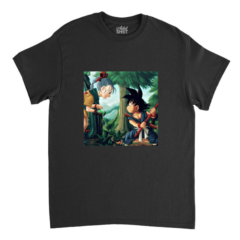 The First Meeting Between Goku And Bulma Gift Classic T-shirt | Artistshot