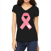 Kulay Rosas Ang Bukas Kay Leni Pink Ribbon Women's V-neck T-shirt | Artistshot