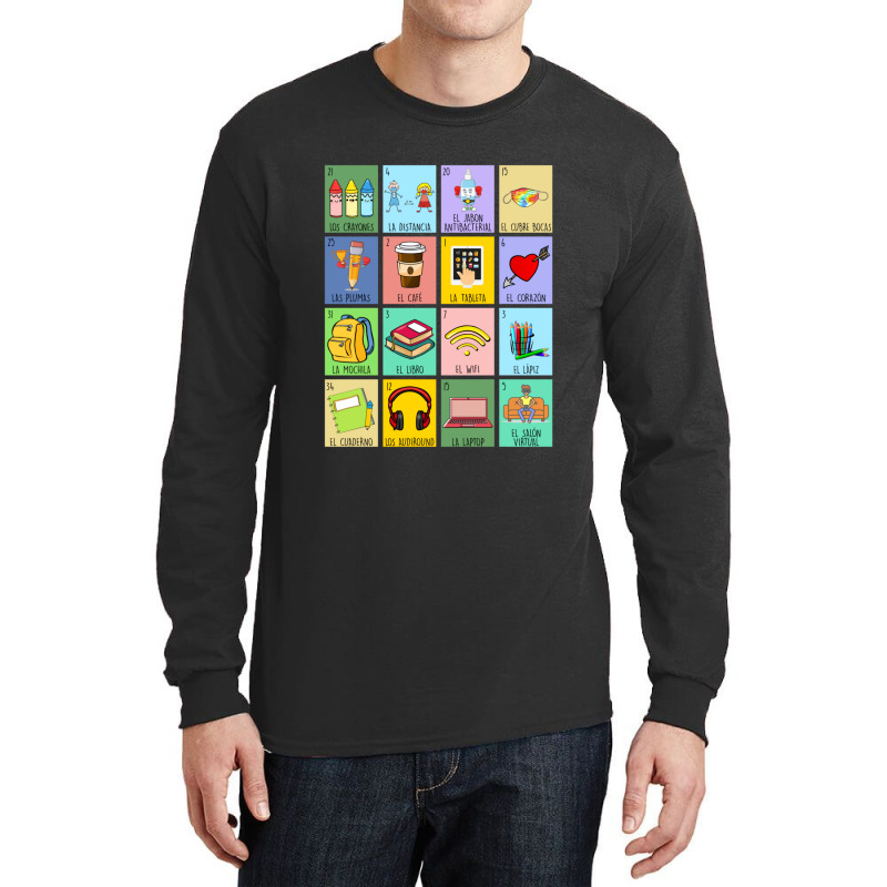 Bilingual Spanish Teacher Dual Language Teacher School Long Sleeve Shirts by cm-arts | Artistshot