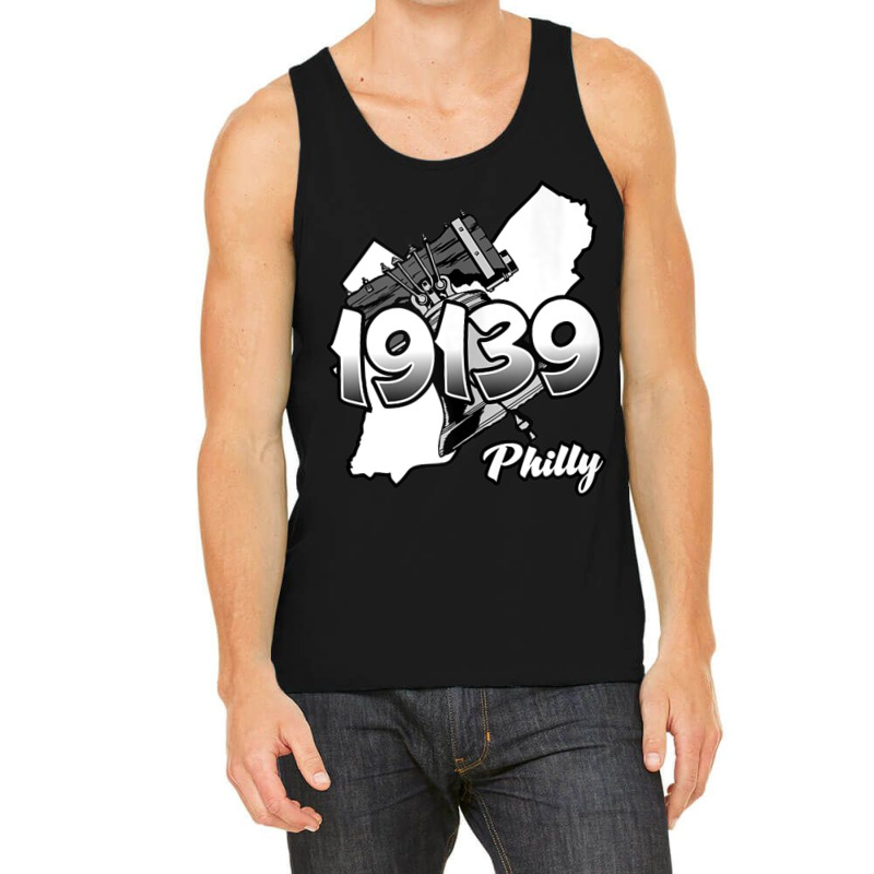 Philadelphia Silhouette With Zip Code 19139 And Liberty Bell Tank Top Tank Top | Artistshot