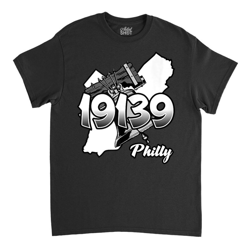 Philadelphia Silhouette With Zip Code 19139 And Liberty Bell Tank Top Classic T-shirt | Artistshot