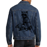 Joe The Raccoon Men Denim Jacket | Artistshot