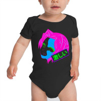 Anime Girl Wild With Kanji Characters Baby Bodysuit | Artistshot