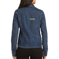 Naval Academy (usna) Sister Ladies Denim Jacket | Artistshot