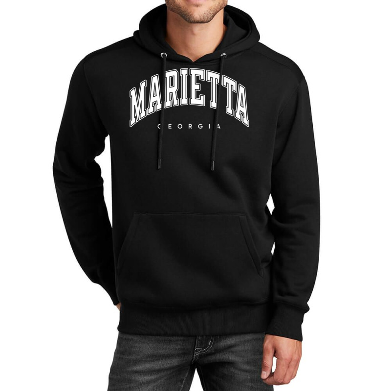 Marietta Georgia Ga Varsity Style White Text Premium T Shirt Unisex Hoodie | Artistshot