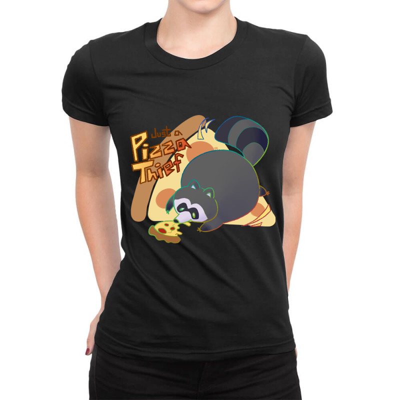 Just A Pizza Thief Ladies Fitted T-Shirt by Kenlofu52 | Artistshot