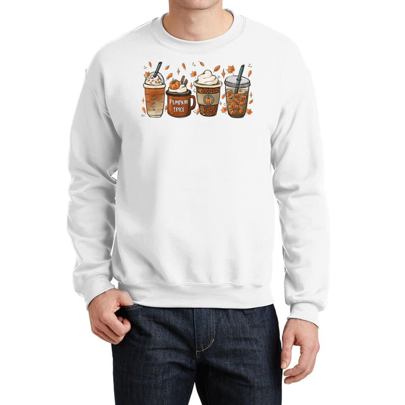 Halloween Coffee Pumpkin Latte Spice Coffee Love Fall Season T Shirt Crewneck Sweatshirt by cm-arts | Artistshot