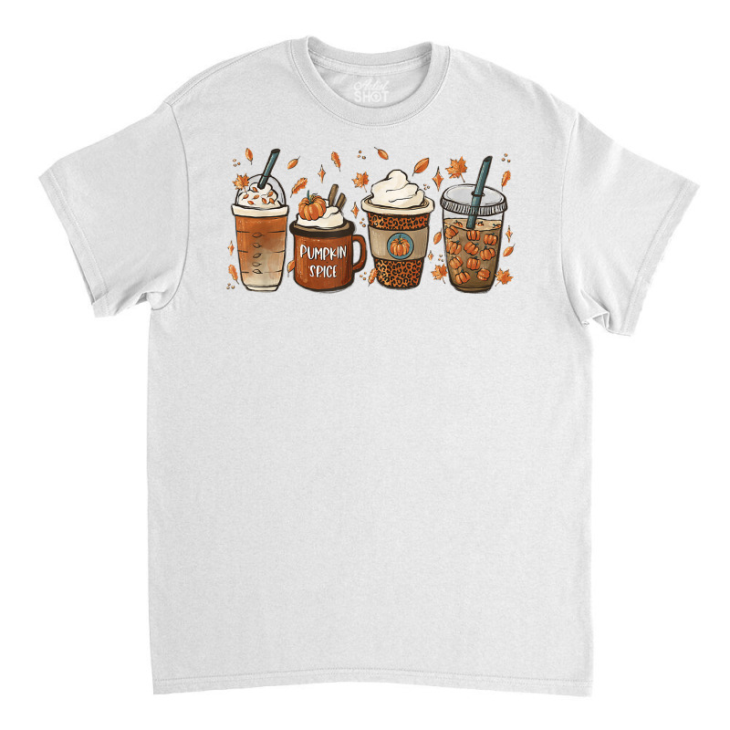 Halloween Coffee Pumpkin Latte Spice Coffee Love Fall Season T Shirt Classic T-shirt by cm-arts | Artistshot