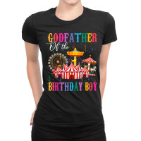 Godfather Of Birthday Boy Ringmaster Circus Birthday Party T Shirt Ladies Fitted T-shirt | Artistshot