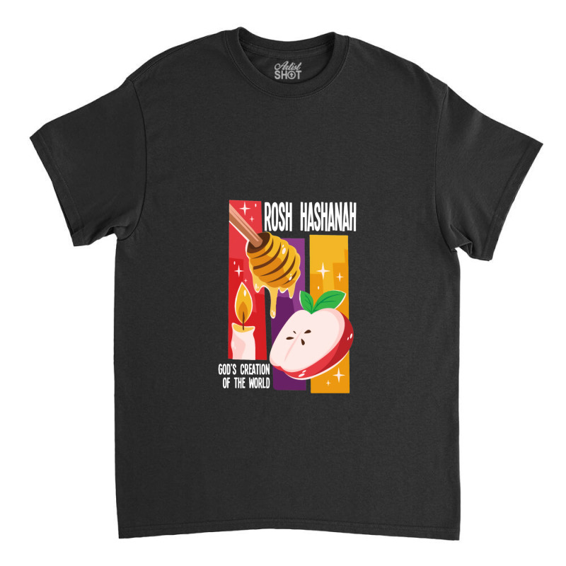 Rosh Hashanah God's Creation Of The World Classic T-shirt | Artistshot