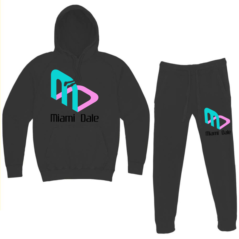 Miami Dale Video Game Company Hoodie & Jogger Set | Artistshot