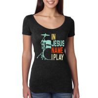 In Loving Memory Of Candlestick Park San Francisco Back Only Women's Triblend Scoop T-shirt | Artistshot