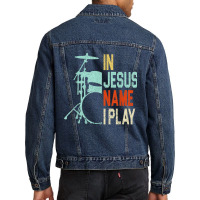 In Loving Memory Of Candlestick Park San Francisco Back Only Men Denim Jacket | Artistshot