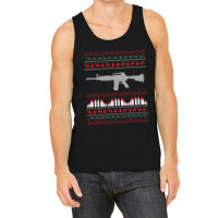 Ar-15 Machine Gun Ugly Christmas Sweater Tank Top | Artistshot