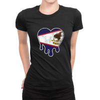 American Samoa American Samoan Melting Heart Love Ladies Fitted T-shirt | Artistshot