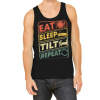 Eat Sleep Tilt Repeat Retro Game Lover Design Arcade Pinball Tank Top | Artistshot